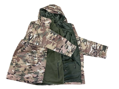 Тактическая куртка и флисовая кофта, комплект 2в1, Emerson, мультикам, XL