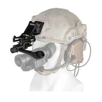 Комплект креплений Rhino Mount + J-Arm на шлем для прибора ночного видения PVS-14 Метал + метал (Kali)