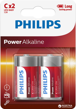 Baterie Philips Power Alkaline C BLI 2szt. (LR14P2B/10)
