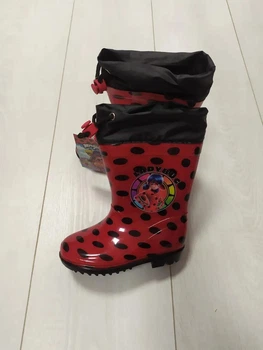 Резиновые сапоги детские красные в горох Lady Bug 30-31 (400093536)
