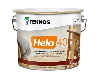 Лак уретан-алкидный TEKNOS HELO 40 яхтовый полуглянцевый 2,7л