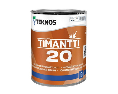 Фарба для вологих приміщень TEKNOS TIMANTTI 20 антисептична транспарентна (база 3) 0,9 л