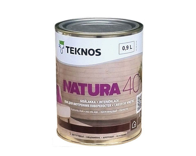Лак акриловый TEKNOS NATURA 40 мебельный полуглянцевый 0,9л