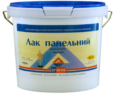 Лак акриловый ІРКОМ ПАНЕЛЬНИЙ ІР-11 полуматовый 10л