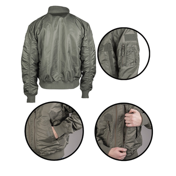 Куртка демісезонна Sturm Mil-Tec US Tactical Flight Jacket Olive L (10404601)