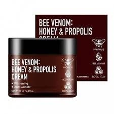 Крем для лица с пчелиным ядом медом и прополисом Fortheskin Bee Venom Honey Propolis Cream 60 мл