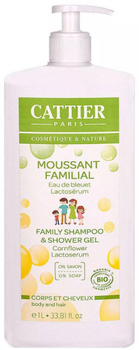 Szampon w żelu pod prysznic Cattier Paris Family Foaming Fragrance Grapefruit Organic 1000 ml (3283950916608)
