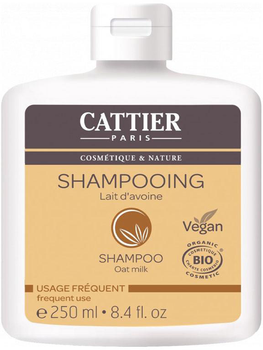Szampon do oczyszczania włosów Cattier Paris Frequent Use Oat Milk Shampoo Organic 250 ml (3283950910729)