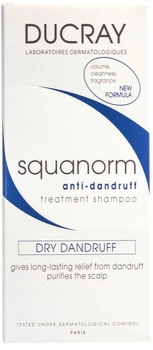 Szampon od łupieżu Ducray Squanorm Dry Dandruff Shampoo 200 ml (3282771015040)