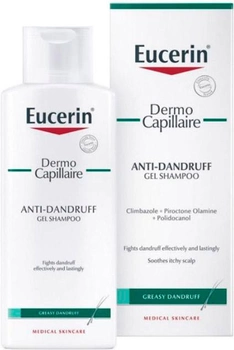 Przeciwłupieżowy szampon do włosów tłustych Eucerin Dermo Capillaire Antidandruff Gel Shampoo 250 ml (4005800288128)