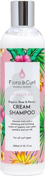 Шампунь для пошкодженого волосся Flora & Curl Hydrate Me Organic Rose y Honey Cream Shampoo 300 мл (5060627510141)