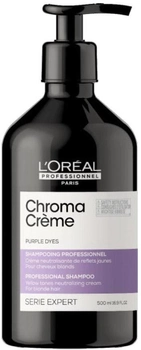 Szampon do oczyszczania i od zażółcenia L’Oreal Professionnel Paris Chroma Creme Purple Dyes Professional Shampoo 1500 ml (3474637054922)