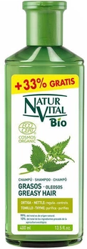 Szampon do włosów tłustych NaturVital Shampoo Bio Ecocert Reparador 400 ml (8414002078301)
