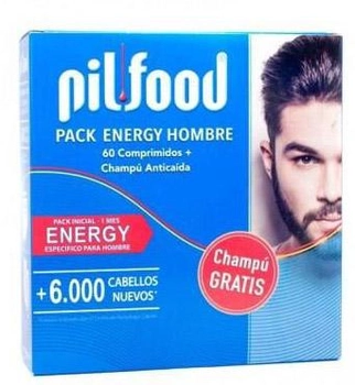 Живильні капсули Pilfood Pil Food Energy Men's Energy 60 Caps Shampoo (8437007279467)