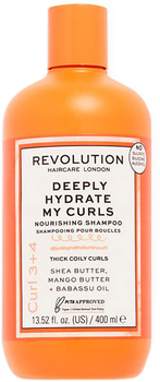 Szampon do oczyszczania włosów Revolution Make Up Deeply Hydrate My Curls Nourishing Shampoo 400 ml (5057566491983)