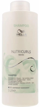 Szampon bez siarczanów do włosów falowanych Wella Professionals Nutricurls Shampoo Waves 1000 ml (4064666041001)