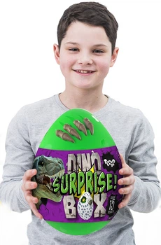 Яйцо динозавра с сюрпризом зеленое креативное творчество "Dino Surprise Box" укр