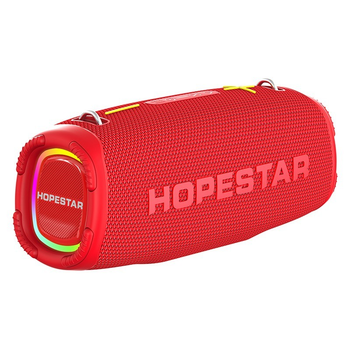 Портативная беспроводная Bluetooth колонка Hopestar A6 Max Басс |BT5.1, 80W, TWS, AUX/TF/USB, 7h,IPX6| Красный