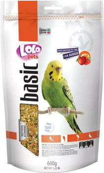 Полнорационный корм LoLo PETS Doypack для волнистых попугаев 600 г (5904479702142)