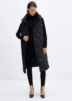 Жилет MANGO 57856710-BORRASCA Черный XS E000296