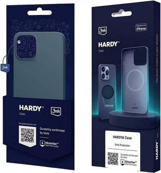 Etui plecki 3MK Hardy Case z MagSafe do Apple iPhone 15 Royal blue (5903108530965)