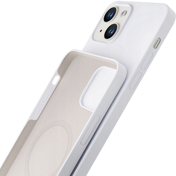 Etui plecki 3MK Hardy Case z MagSafe do Apple iPhone 15 Silver-white (5903108527309)