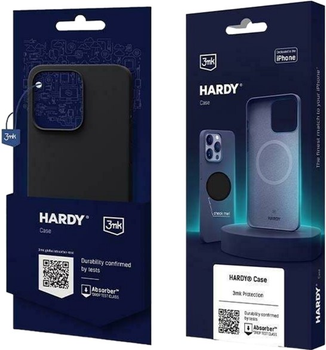 Etui plecki 3MK Hardy Case z MagSafe do Apple iPhone 15 Plus Graphite (5903108527330)