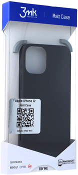 Etui plecki 3MK Matt Case do Apple iPhone 12 mini Black (5903108291064)