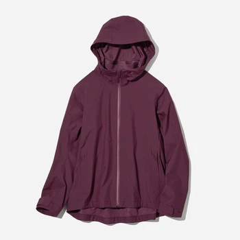 Ветровка с капюшоном женская Uniqlo 506469186 XS Фиолетовая (1159786892)