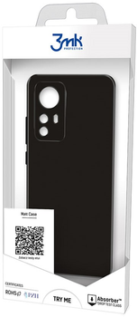 Etui plecki 3MK Matt Case do Xiaomi 12/12X Black (5903108459594)