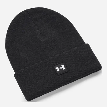 Шапка Under Armour UA Halftime Cuff черный, белый Муж OSFM 1373155-001