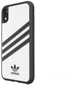 Etui plecki Adidas Moulded Case do Apple iPhone Xr White-black (8718846063685)