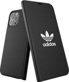 Чохол-книжка Adidas OR Booklet Case Basic для Apple iPhone 12 Pro Max Чорно-Білий (8718846083577)