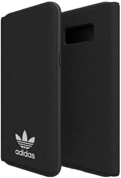 Etui z klapką Adidas OR Booklet Case Basic do Samsung Galaxy S8 Plus White-black (8718846046015)
