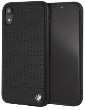 Etui plecki BMW Signature Perforated do Apple iPhone Xr Black (3700740434796)