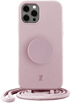 Etui plecki Just Elegance PopGrip do AppleiPhone 12/12 Pro Rose breath (4062519301838)