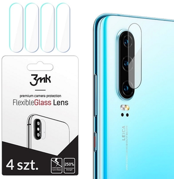 Zestaw szkieł hartowanych 3MK Lens Protection na aparat Huawei P30 Pro 4 szt (5903108105569)