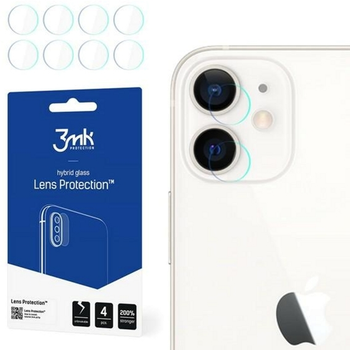 Zestaw szkieł hartowanych 3MK Lens Protection na aparat Apple iPhone 12 4 szt (5903108323192)