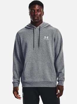 Худі на флісі чоловіче Under Armour UA Icon Fleece Hoodie 1373880-012 L Сіре (196039158772)