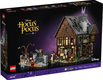Zestaw klocków Lego Ideas Disney Hocus Pocus Domek sióstr Sanderson 2316 części (21341)