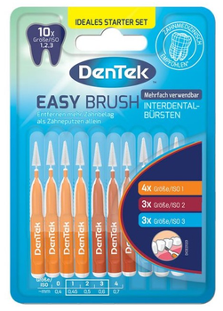Міжзубні щітки DenTek Easy brush 10 шт (47701000588)