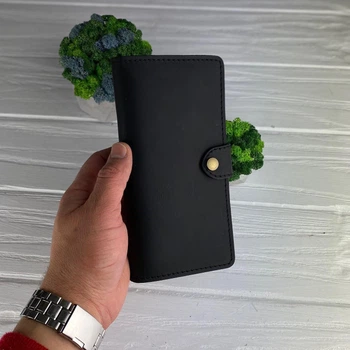 Мужское кожаное портмоне кошелек бумажник матовый Turtle XL
