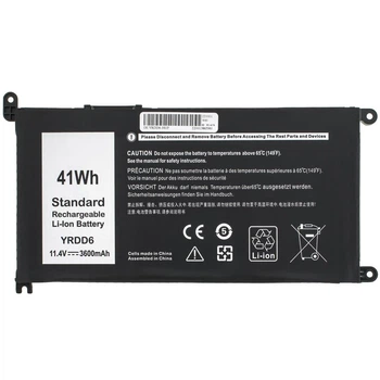 3600mAh 11.4V YRDD6 батарея для Dell Vostro 3491 3501 3590 3490 3591 5490 5581 5481 3400 3401 3405 3500 Latitude 3300 3401 3379