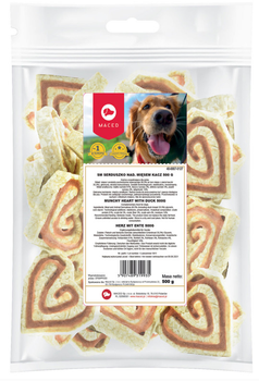 Przysmak dla psa Maced serca nadziewane mięsem z kaczki 500 g (5907489319935)