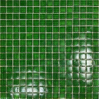 Мозаика Mozaico de LUX V-MOS C-Green 08 стеклянная,зеленая, для хамамов , бассейнов цена за 1 ШТ
