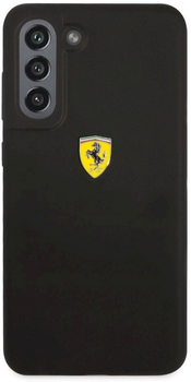 Etui plecki Ferrari Silicone do Samsung Galaxy S21 FE Black (3666339045401)