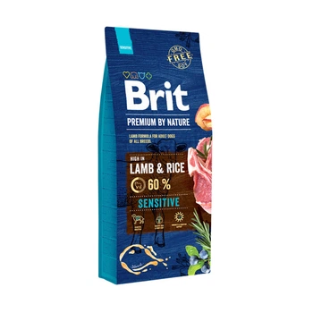 Brit Premium Adult Sensitive Lamb & Riсe сухой корм для взрослых собак с ягненком и рисом, 15 кг