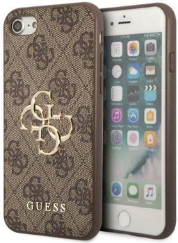Панель Guess 4G Big Metal Logo для Apple iPhone 7/8 Коричневий (3666339054977)