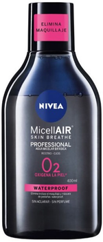 Міцелярна вода Nivea MicellAIR Micellar Water Waterproof 400 мл (4005900496331)