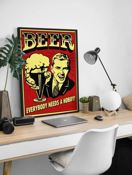 Постер Пиво / Beer / Пивний плакат / Пиво у рамці